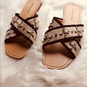 Antonio Melani rhinestone sandals size 9.5 womens